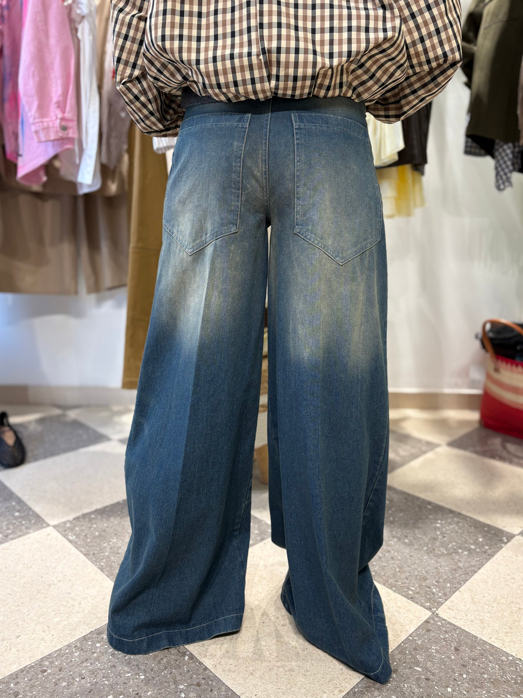 Motel | denim palazzo