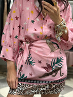 Coordinato Camicia Stars & Gonna Pareo Jungle