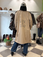 Trench custom dipinto a mano Life is Gucci