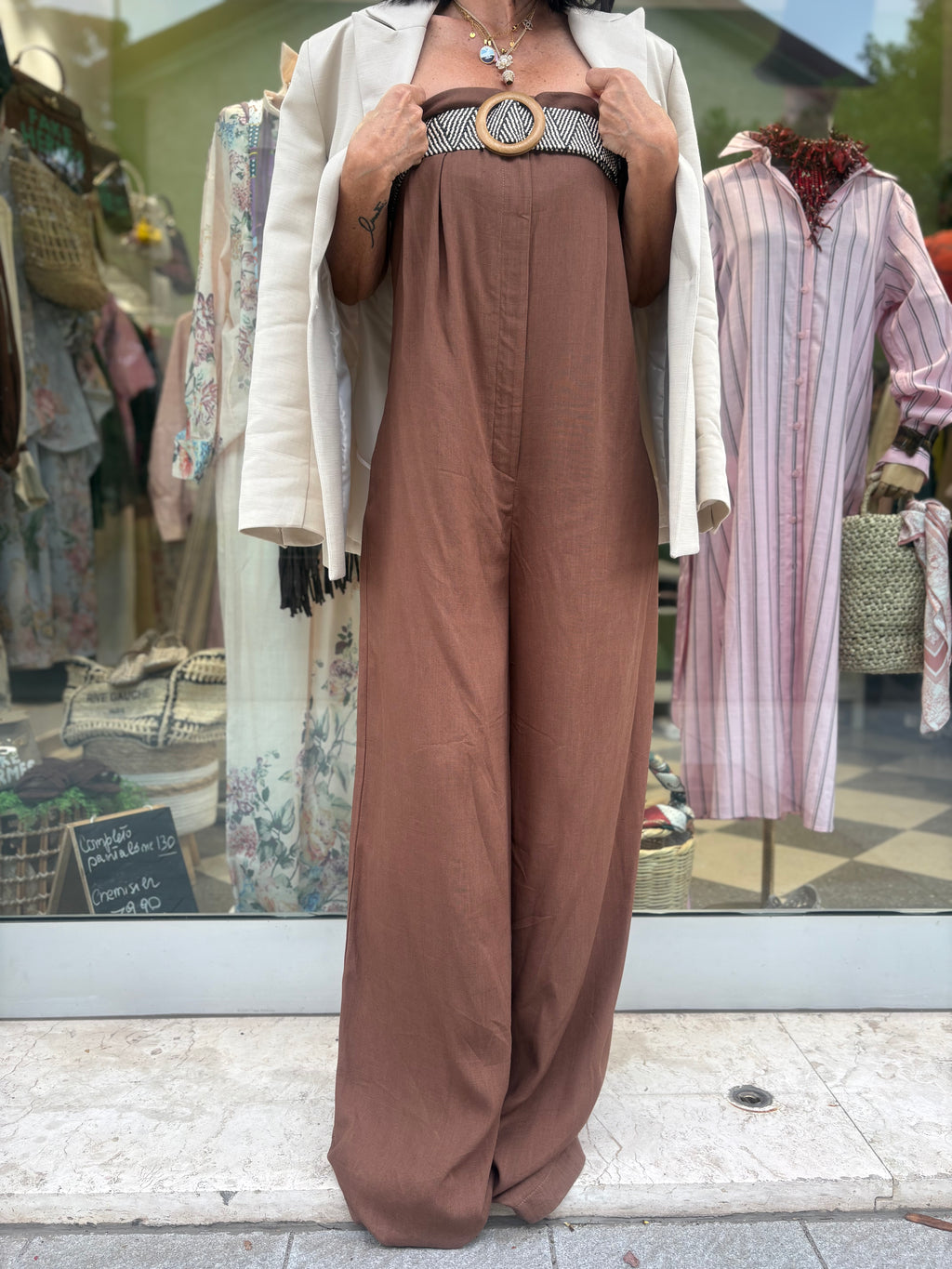 Maxi Jumpsuit cacao
