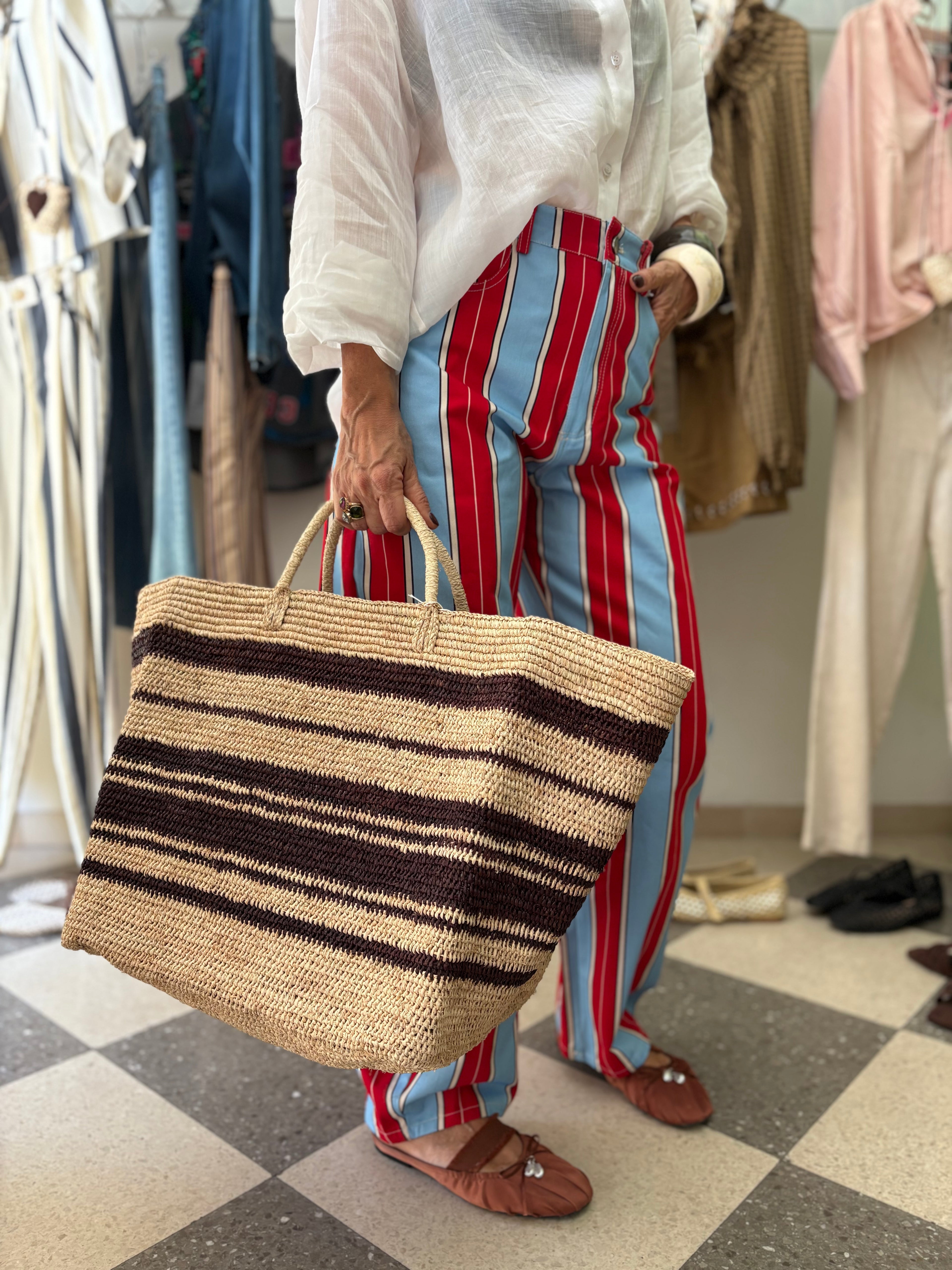 Borsa mare Rafia Riviera