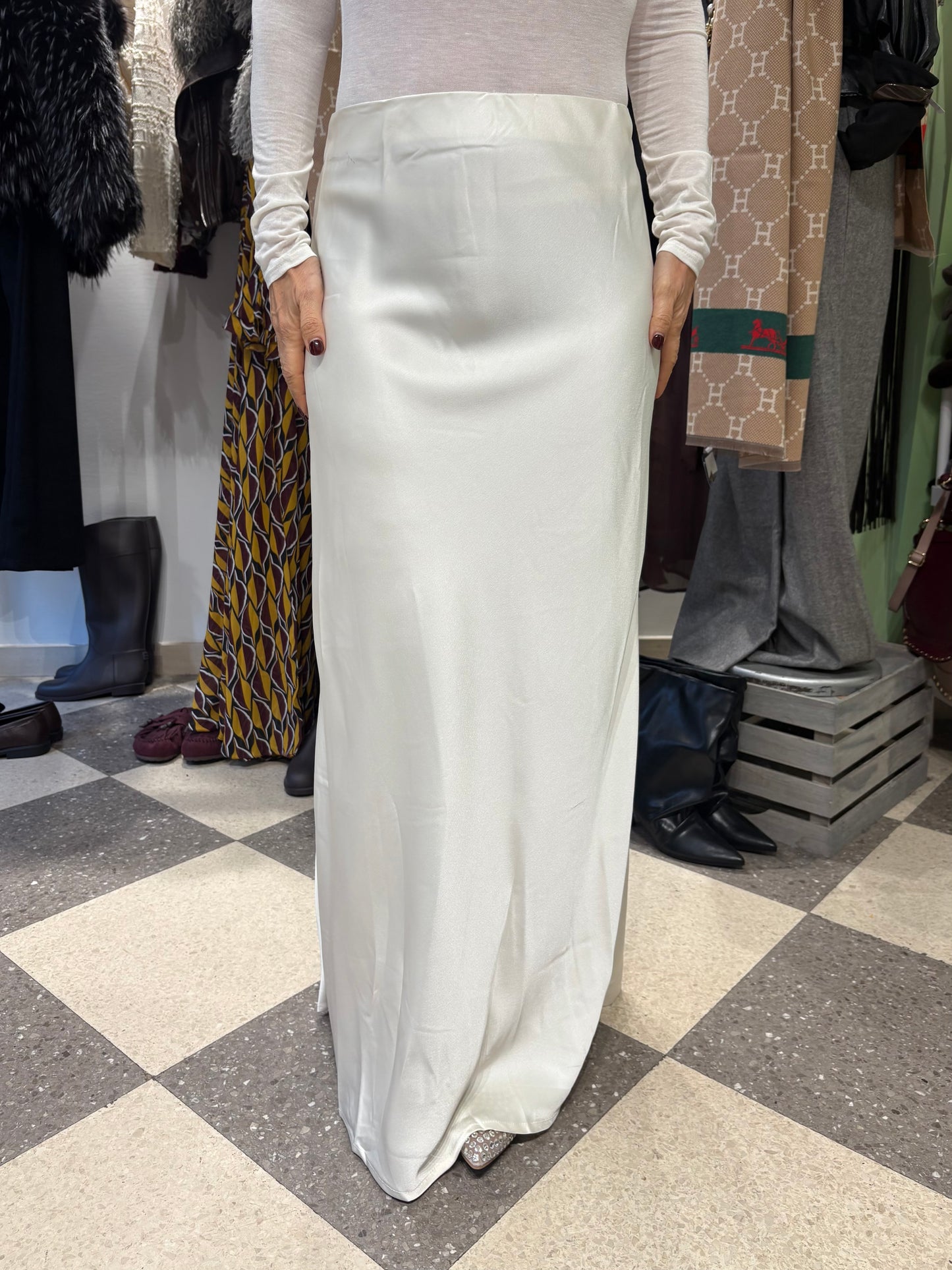 Gonna in satin Ballerina