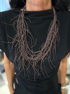 Collana frange moka