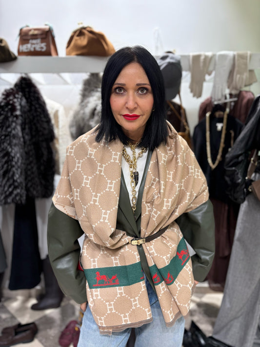 Stola small H dark green