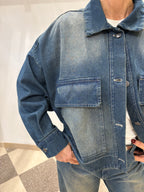 Motel blouson in denim