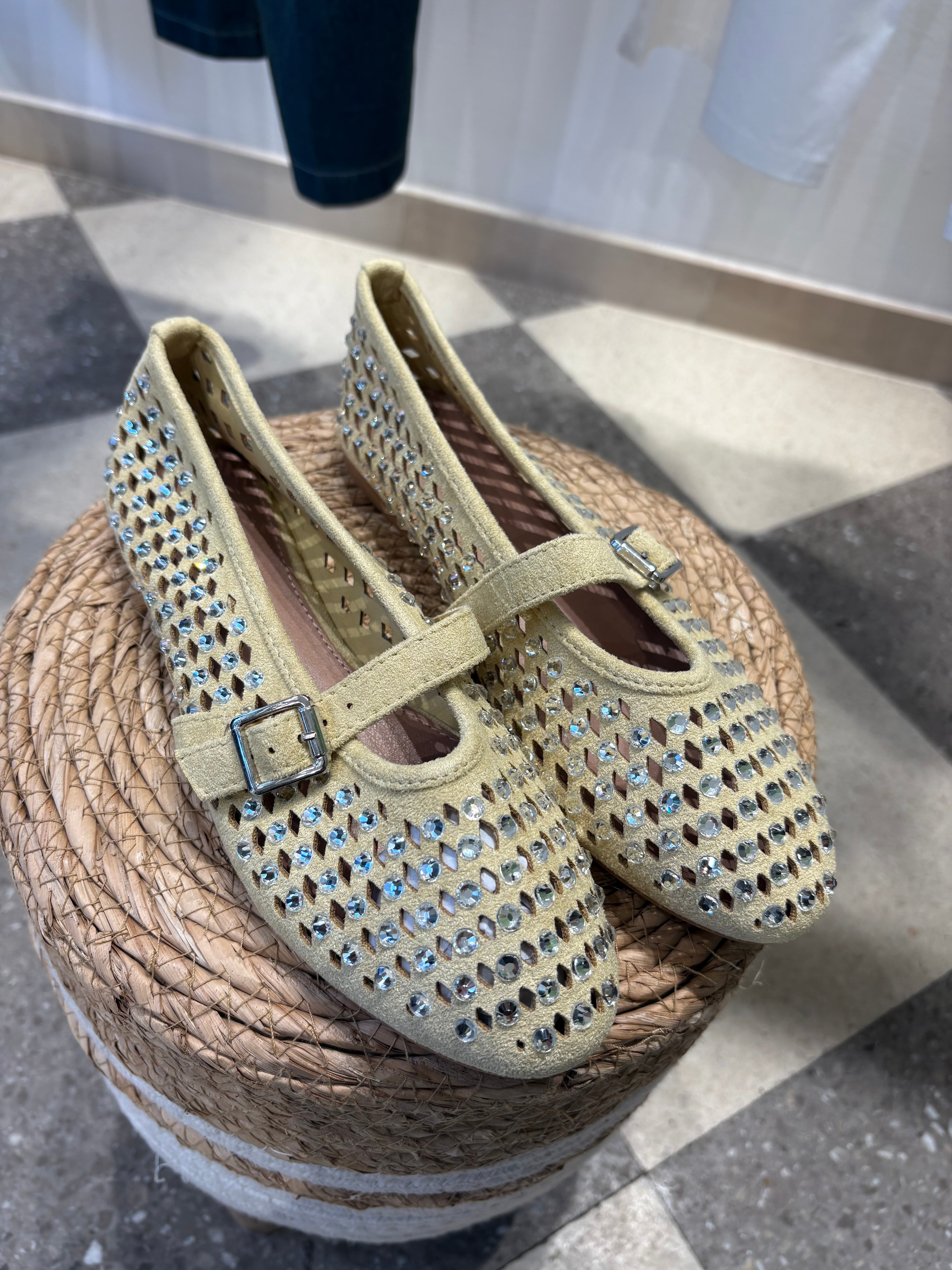 Ballerina rete strass