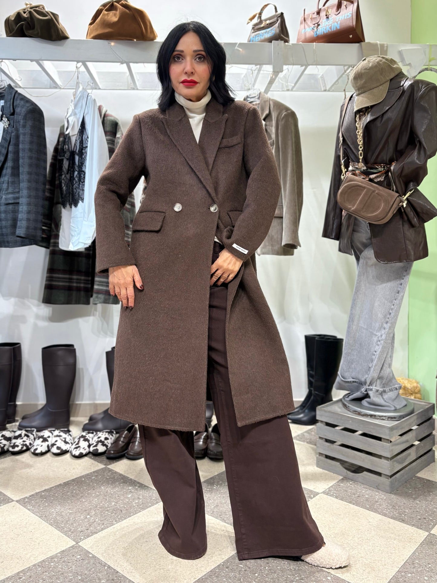 Cappotto in 100% lana