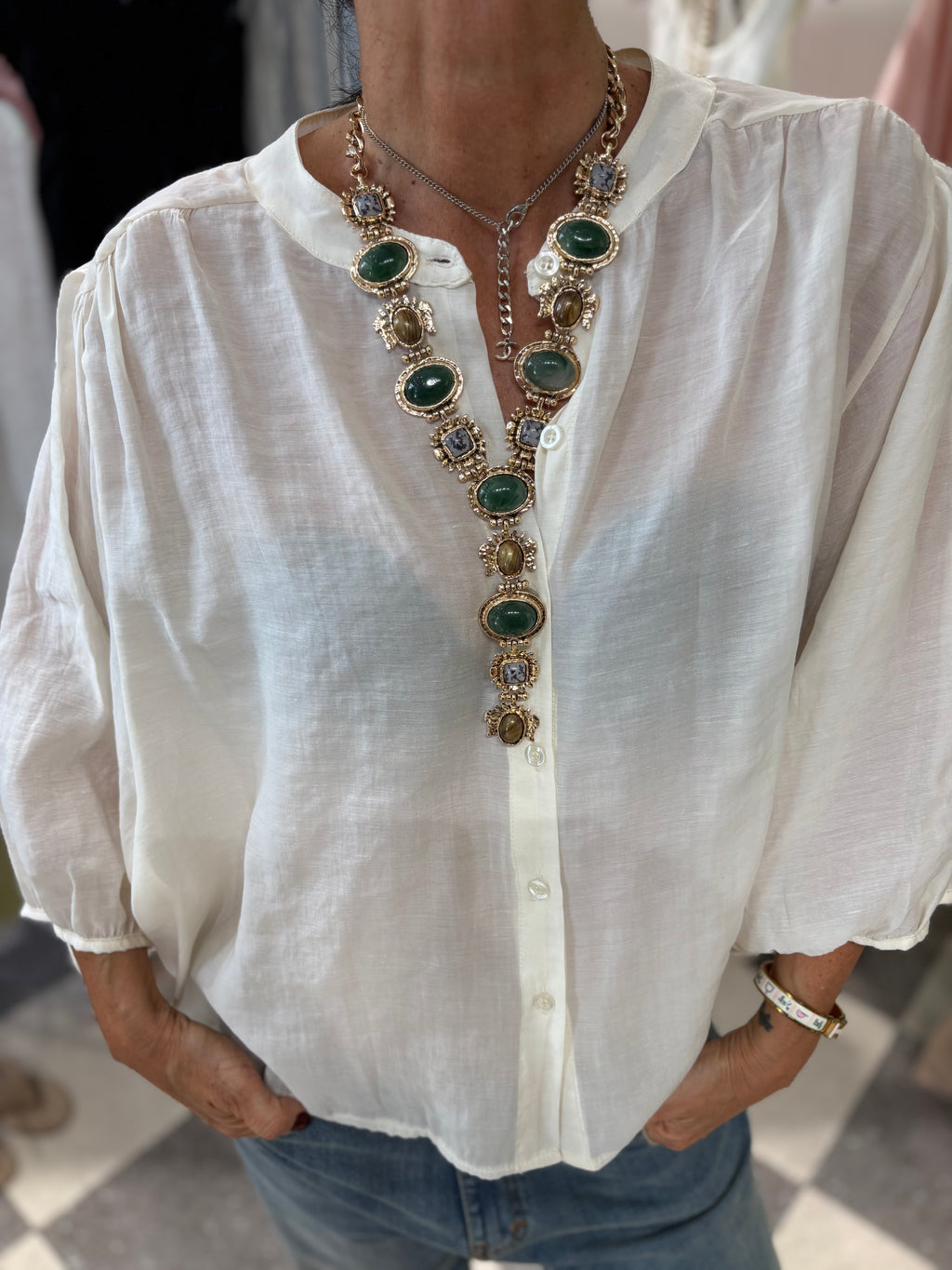 Camicia essential panna