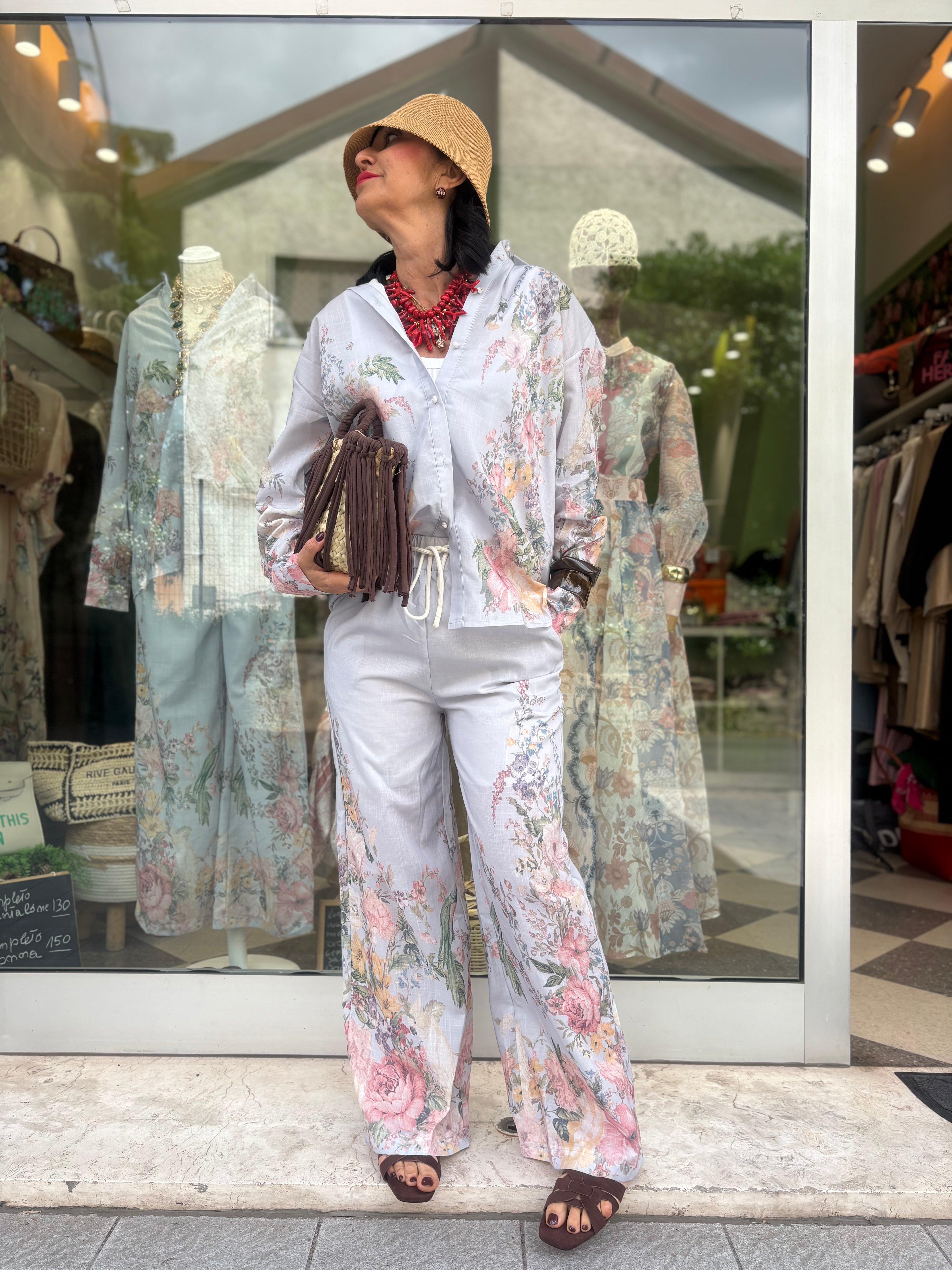 Coordinato blossom light blue