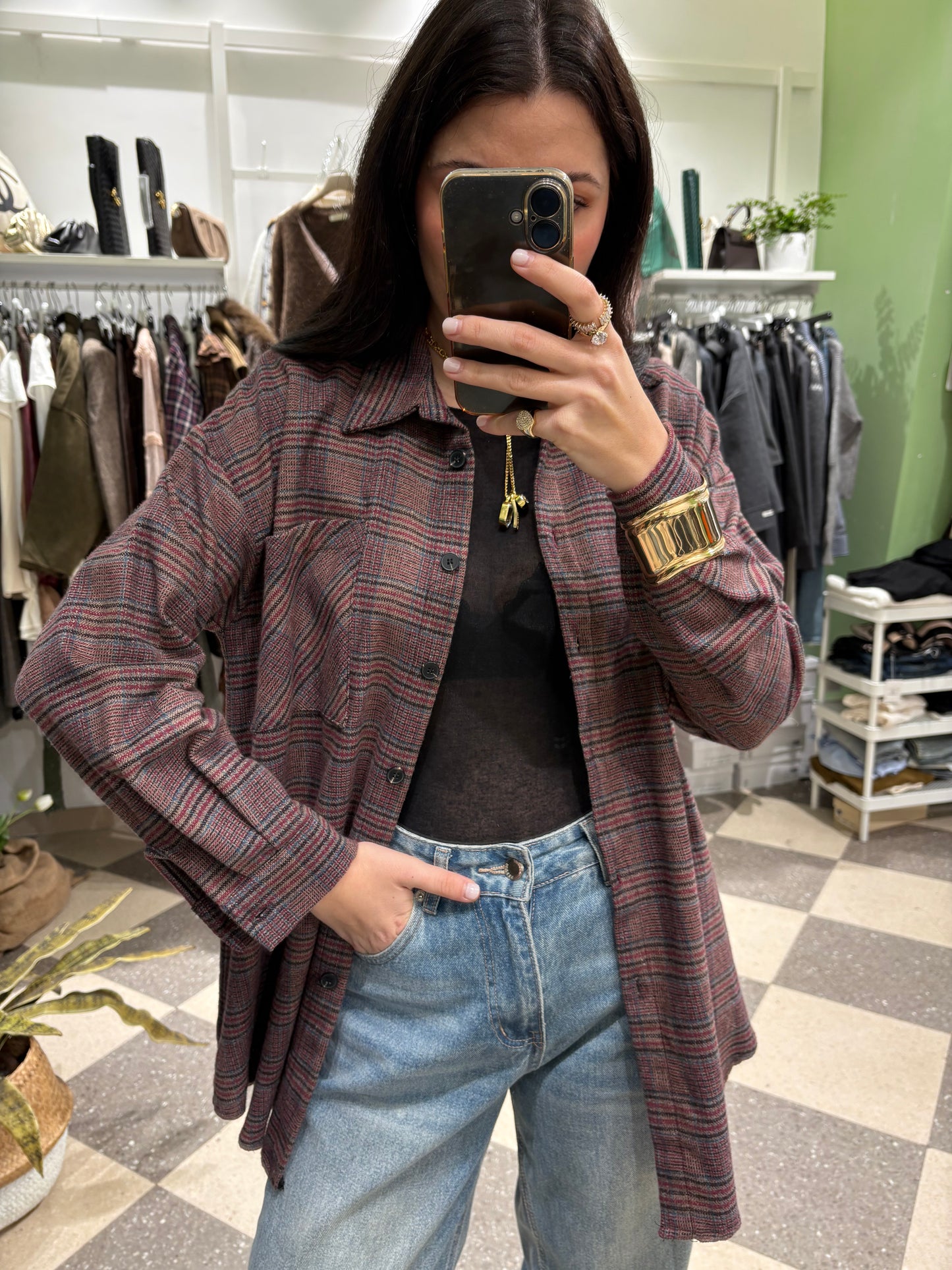 Camicia flanella thin checks