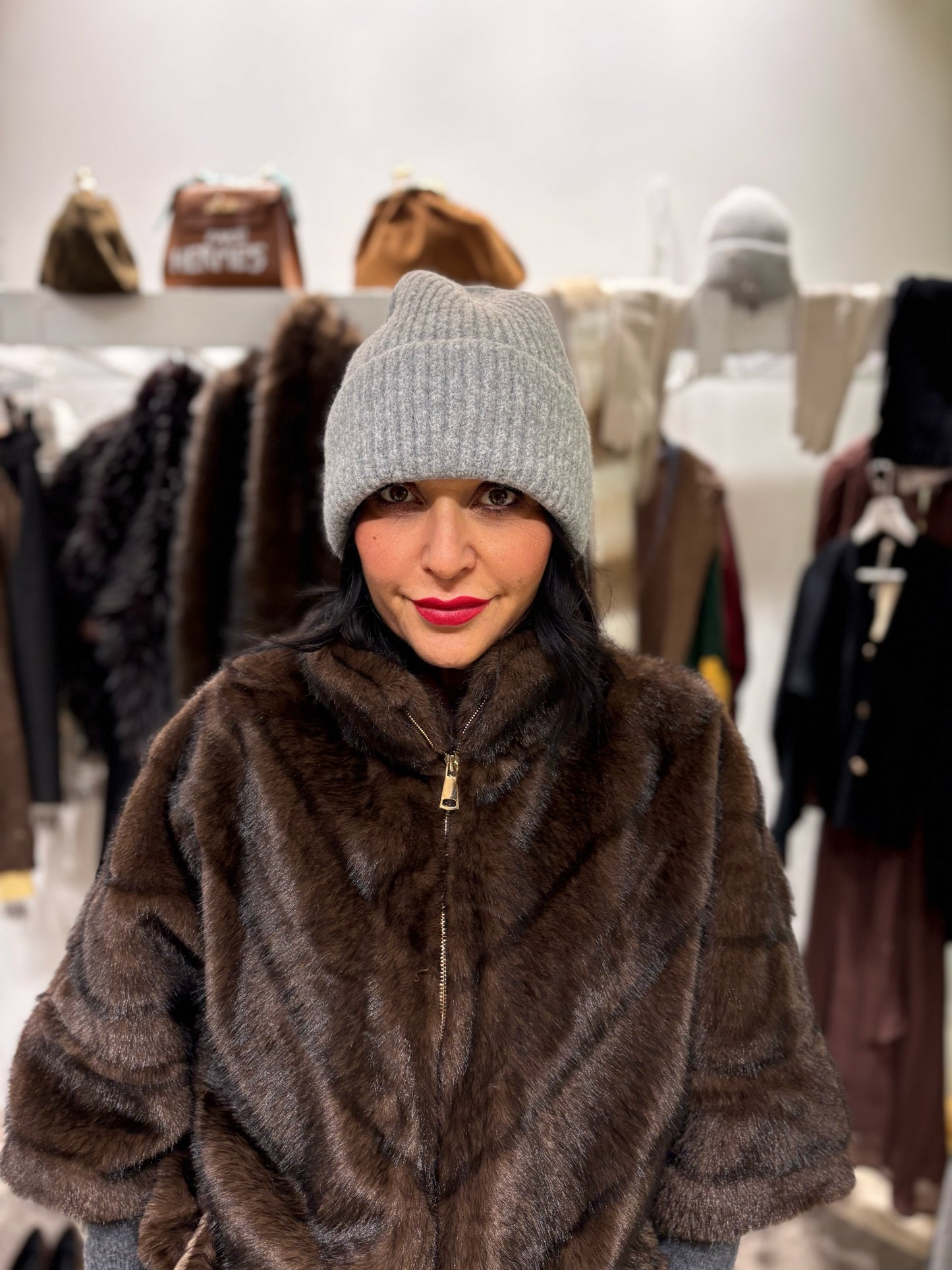 Cappellino in misto lana