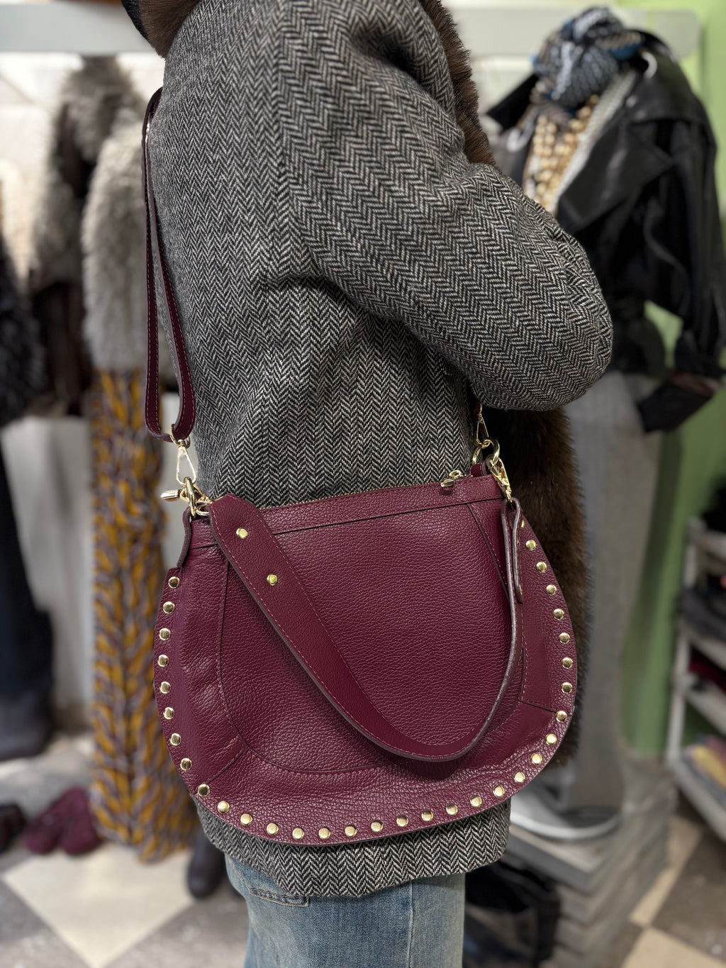 Borsa Isabella studded