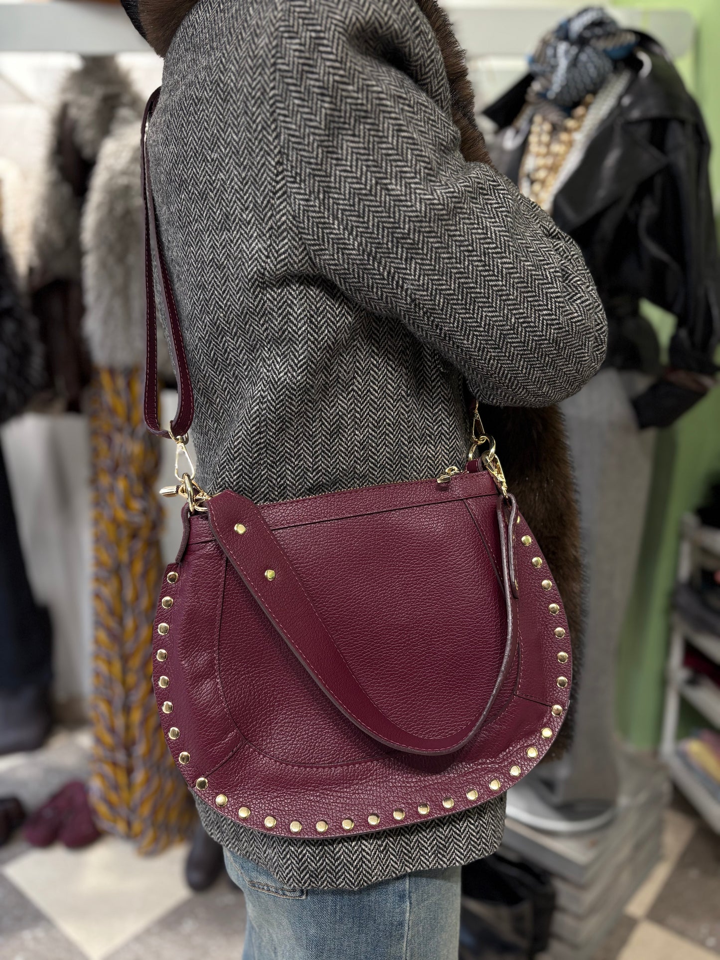 Borsa Isabella studded