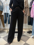 Pantalone palazzo con elastico in vita