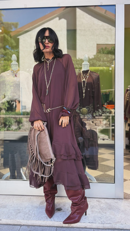 Abito Chloe cioccolato