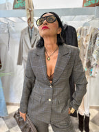 Blazer sartoriale check