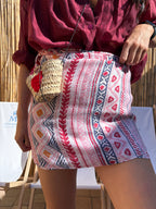 Pareo fantasia etnica rosa