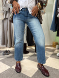Jeans straight cropped