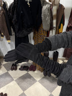 Guanti lunghi in eco suede