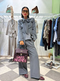 Pantalone sartoriale grigio