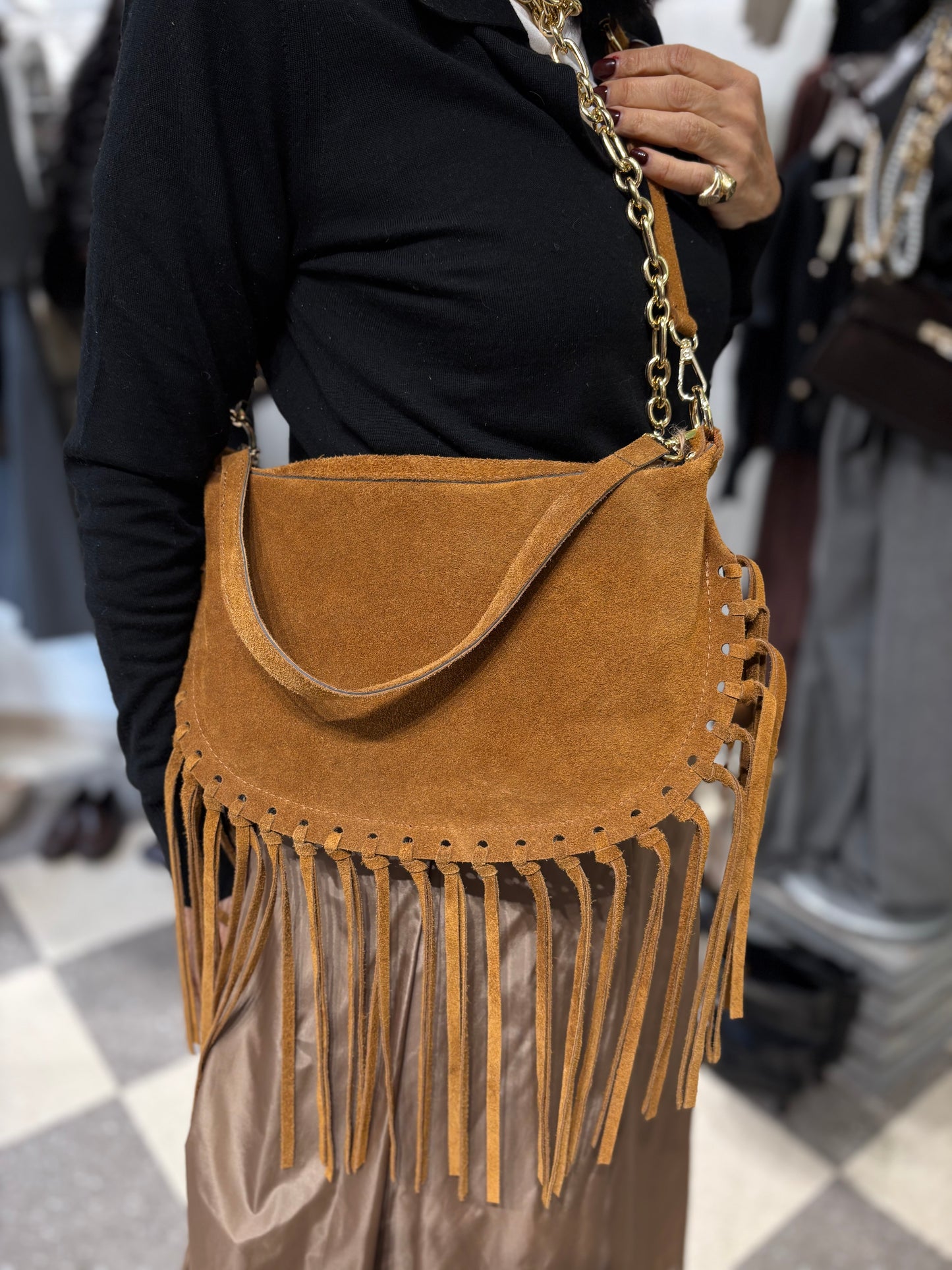 Tracolla boho fringes