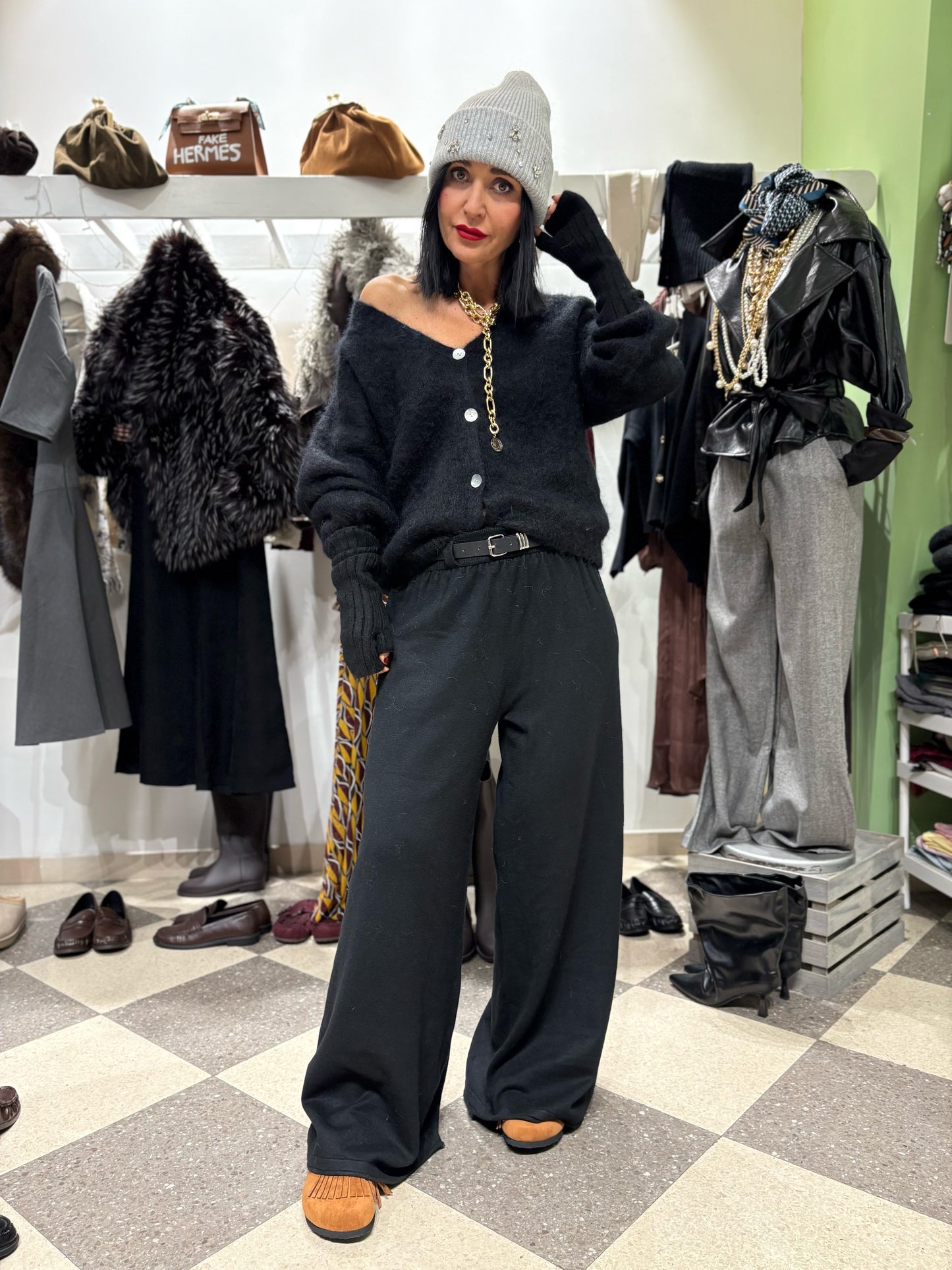 Pantalone Leisure nero