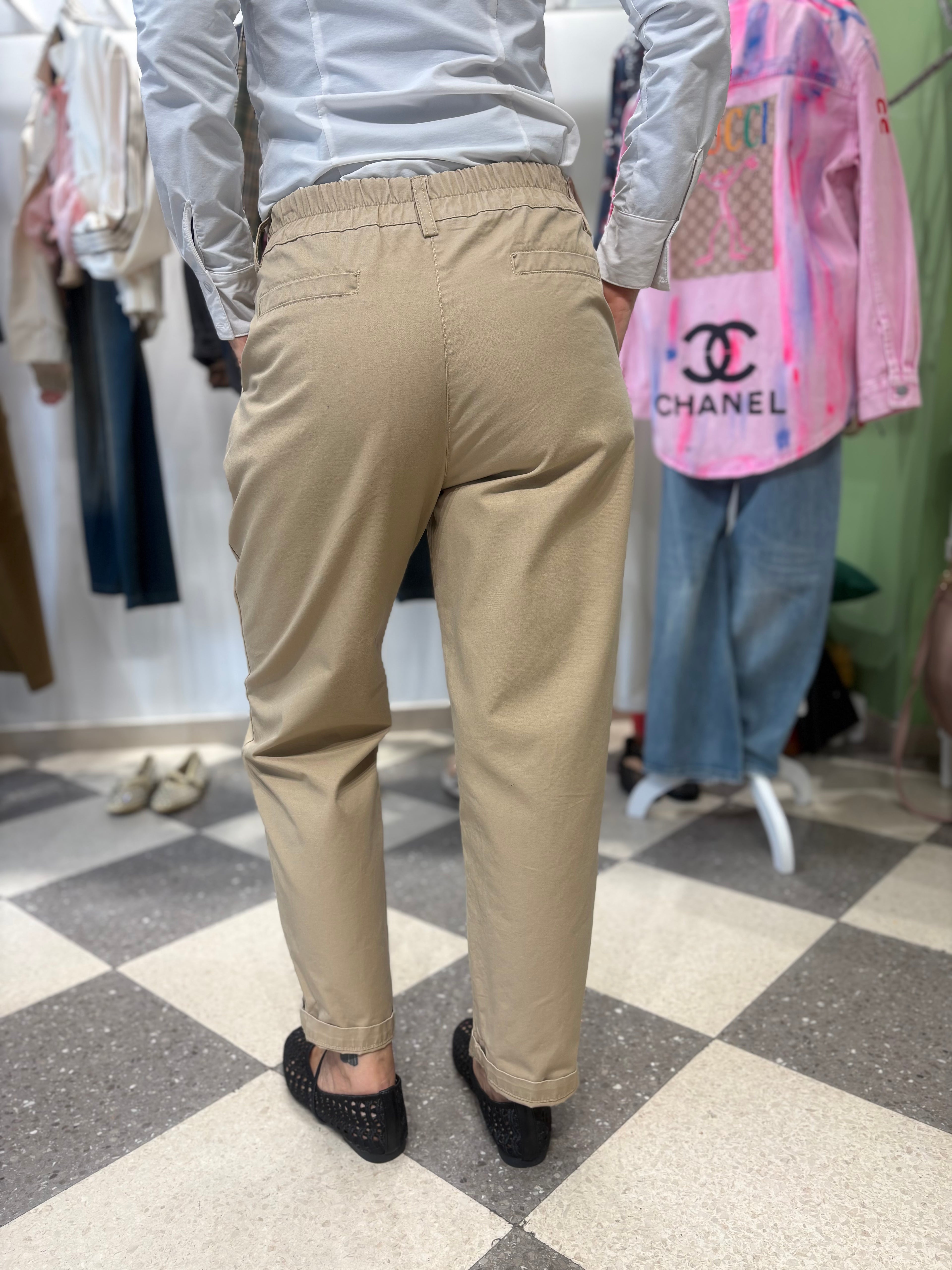 Pantalone chino color sabbia