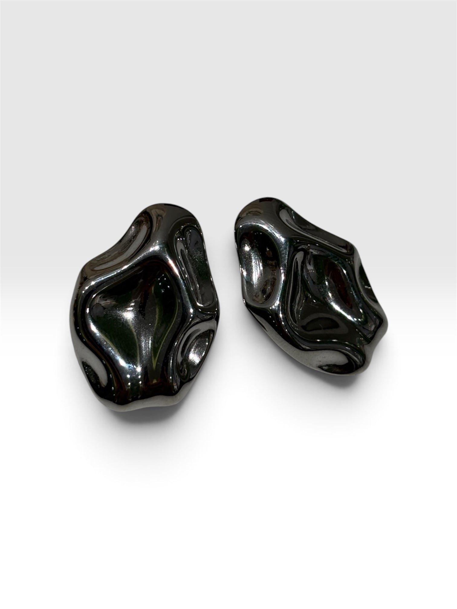 Orecchini organic silver