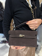 Baguette in camoscio cioccolato