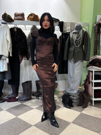 Abito corsetto cioccolato