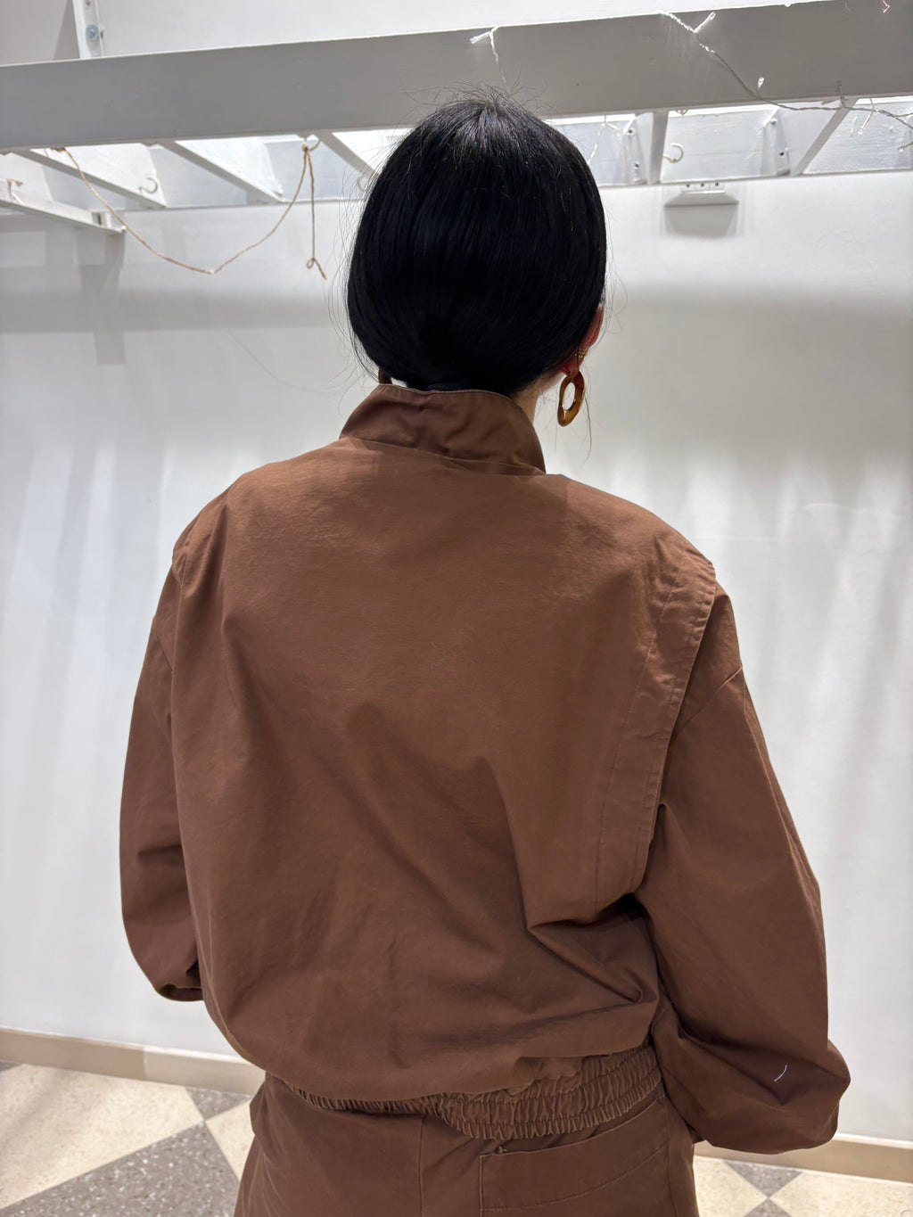 Motel giacca con rouches frontali