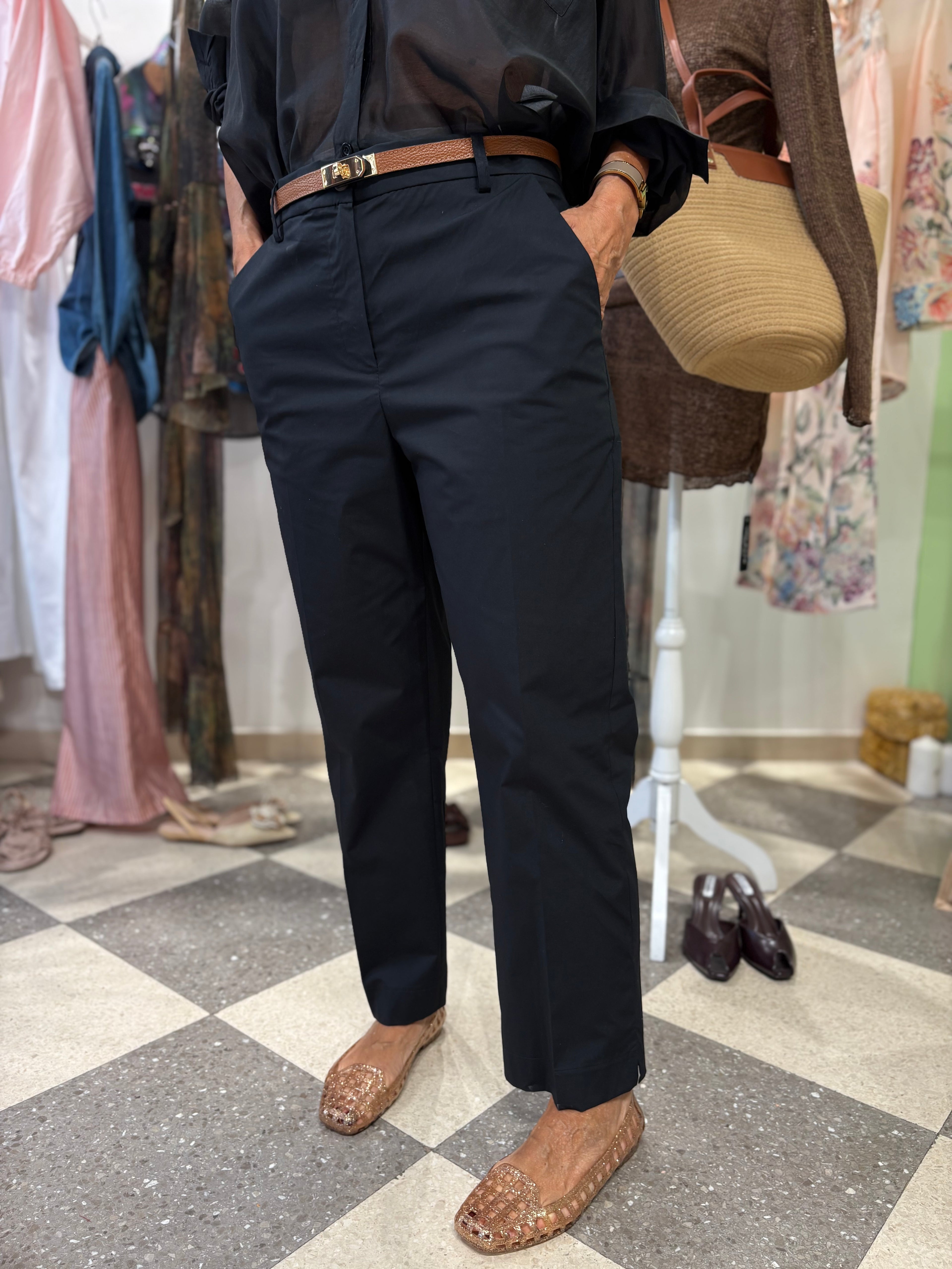 Motel pantalone sigaretta black