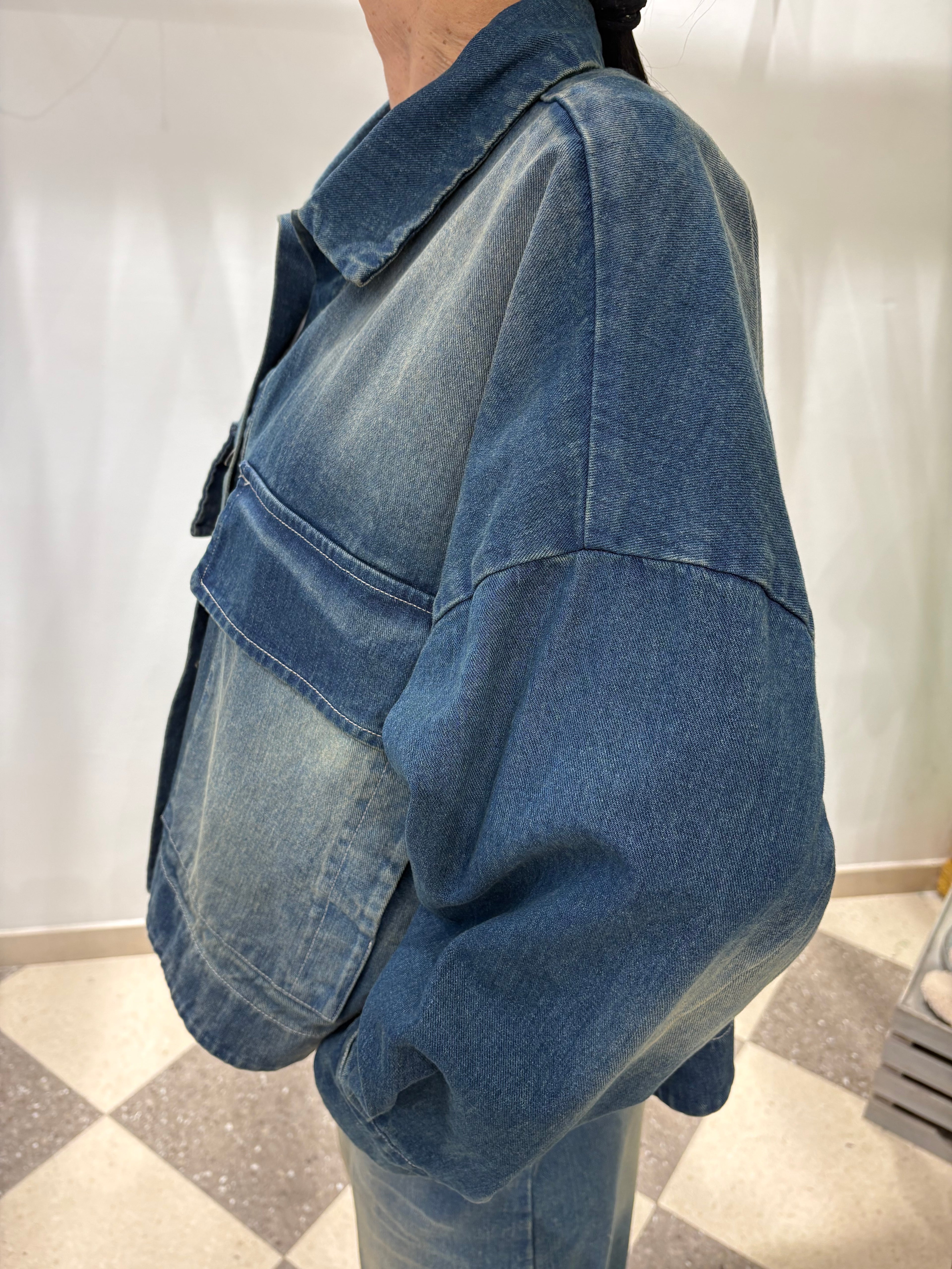 Motel blouson in denim