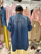 Giacca camicia in denim