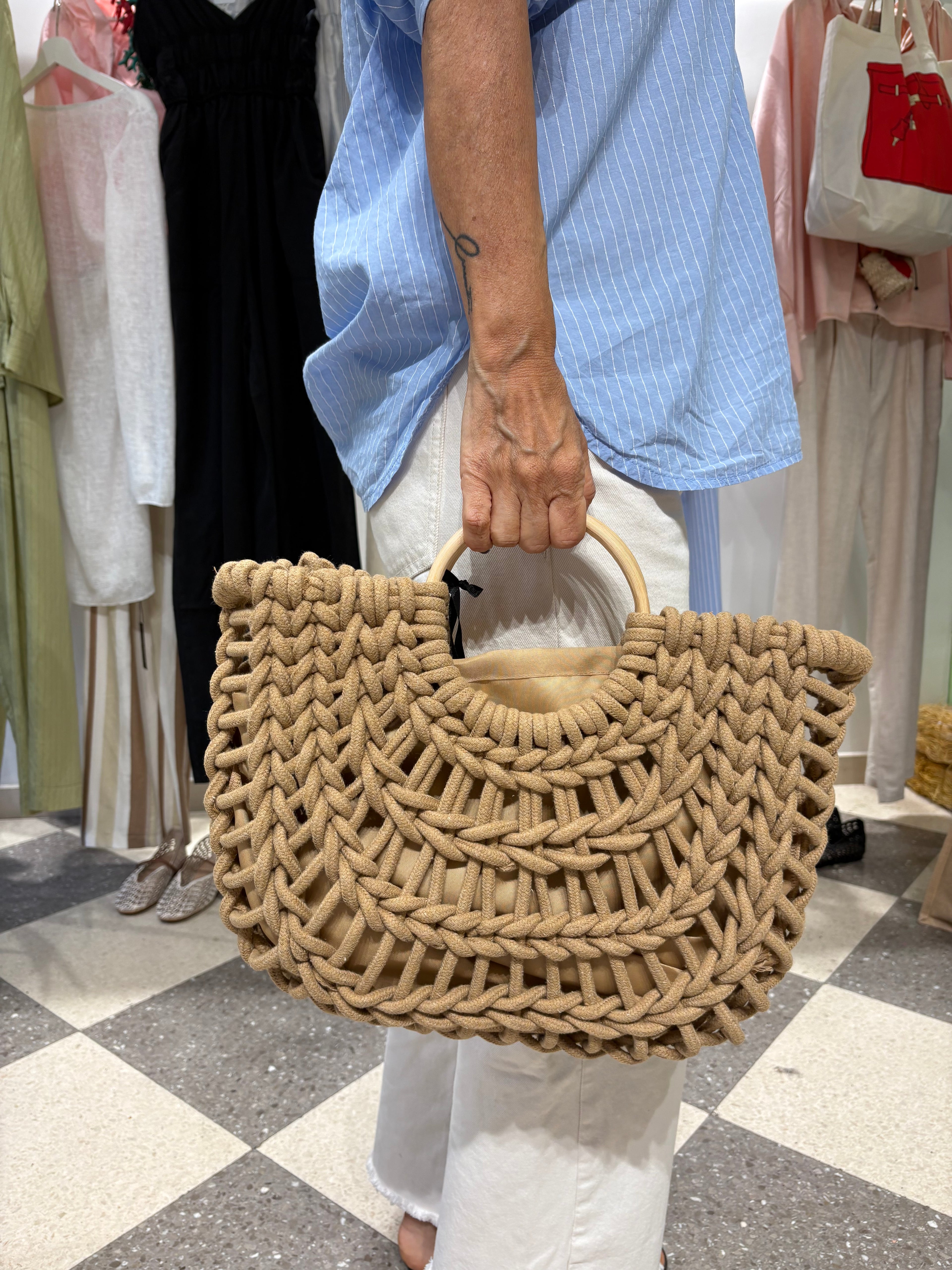 Borsa intreccio maxi