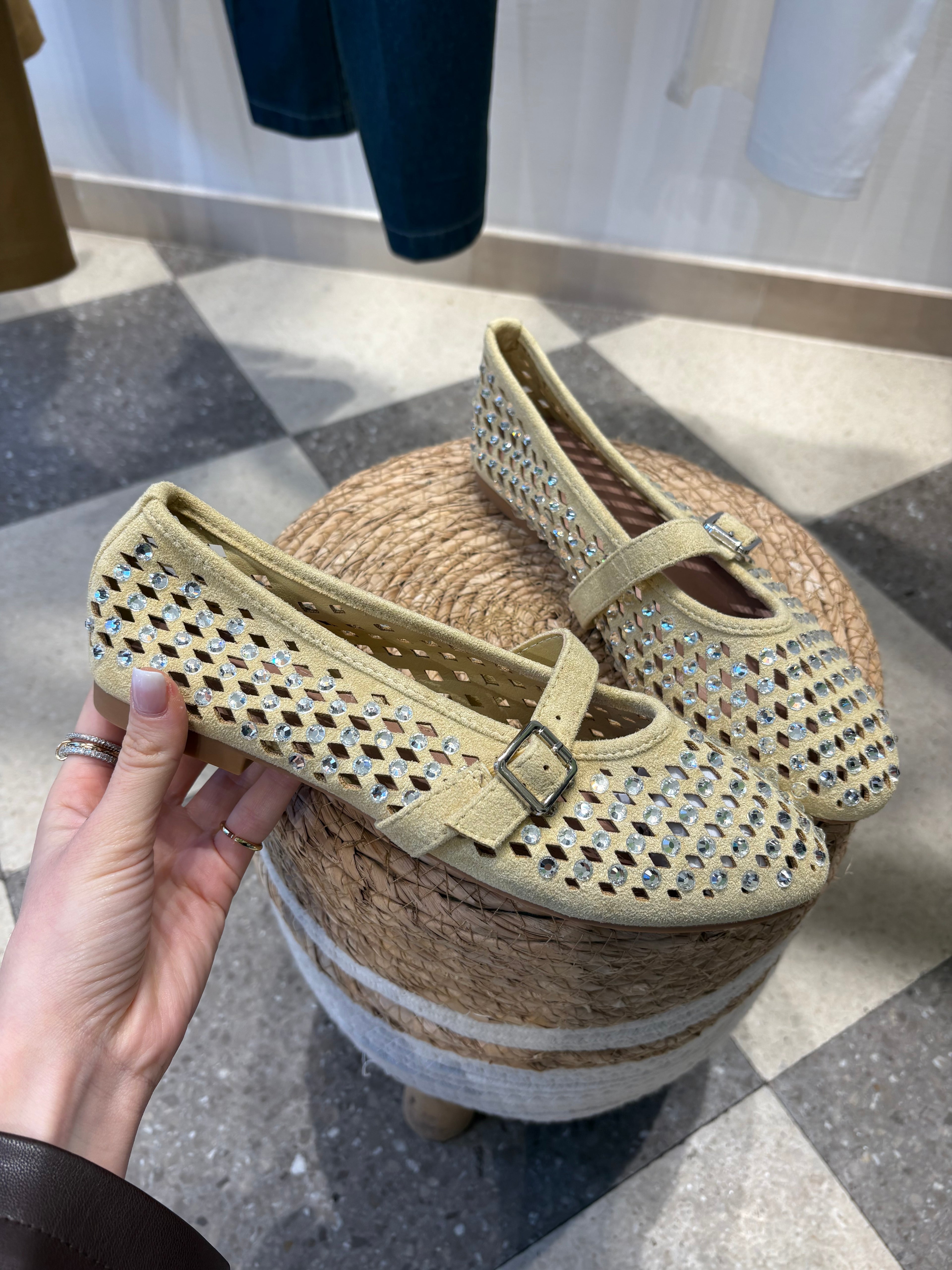 Ballerina rete strass