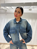 Motel blouson in denim