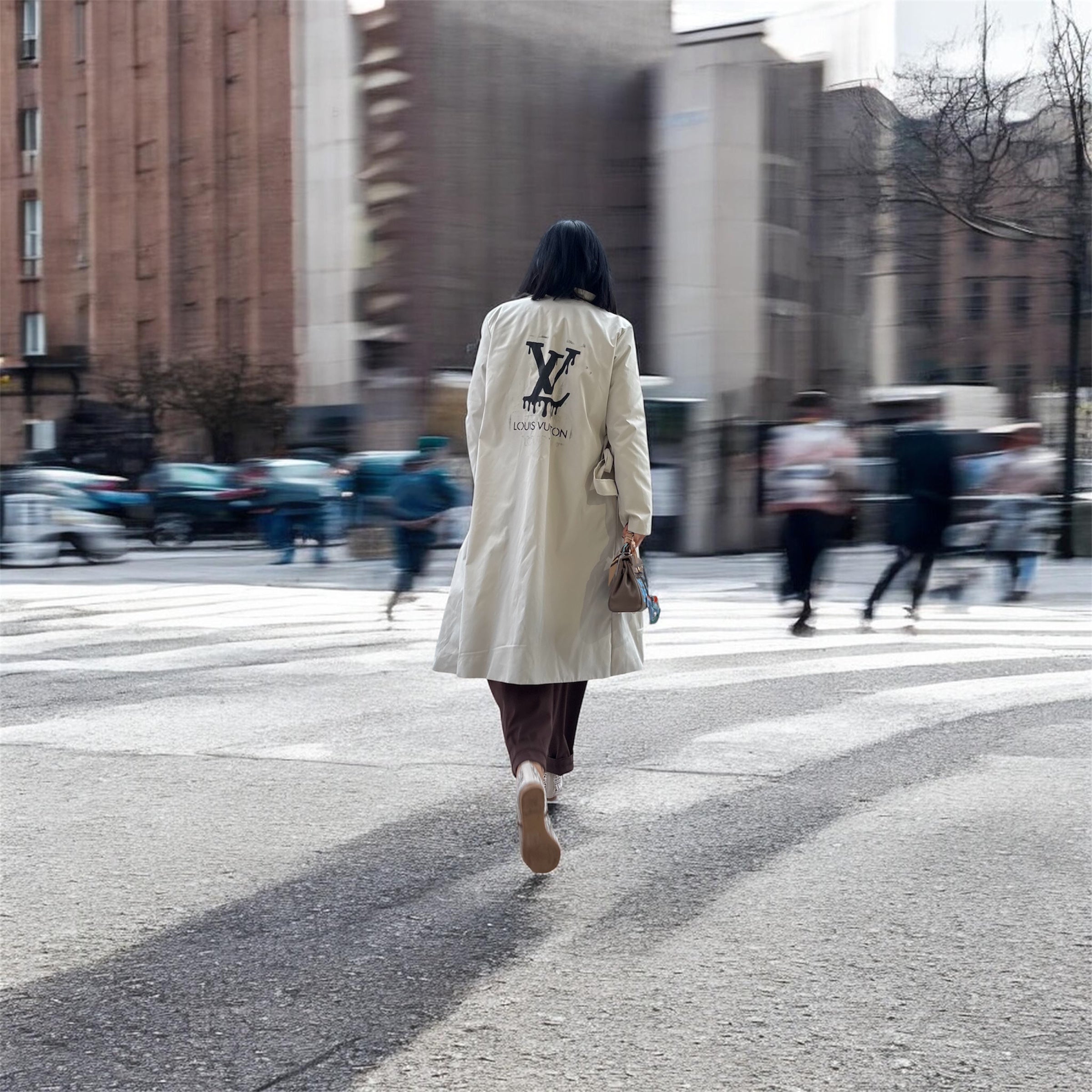 Trench custom dipinto a mano - Come noi due