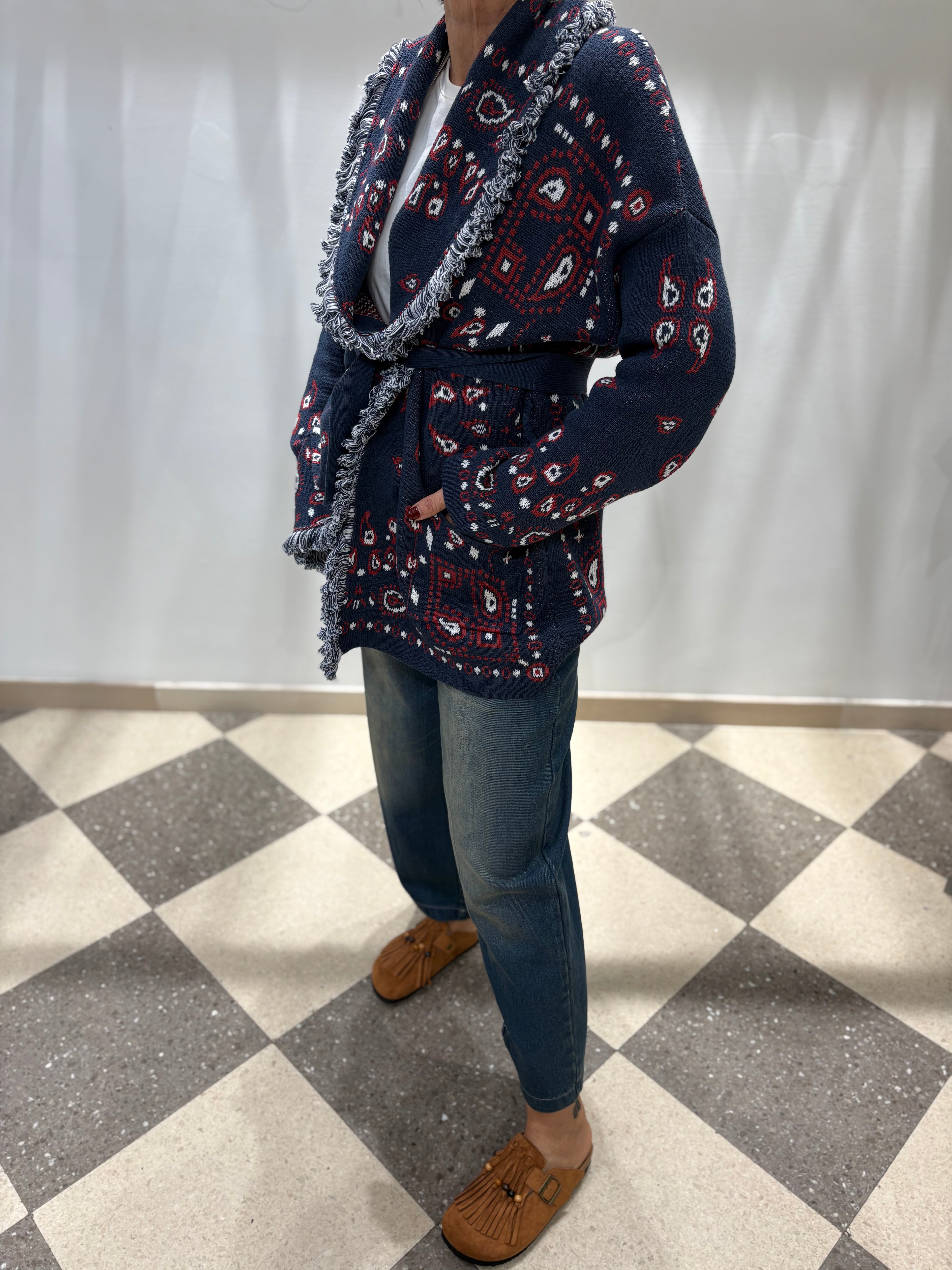 Motel cardigan stampa Paisley