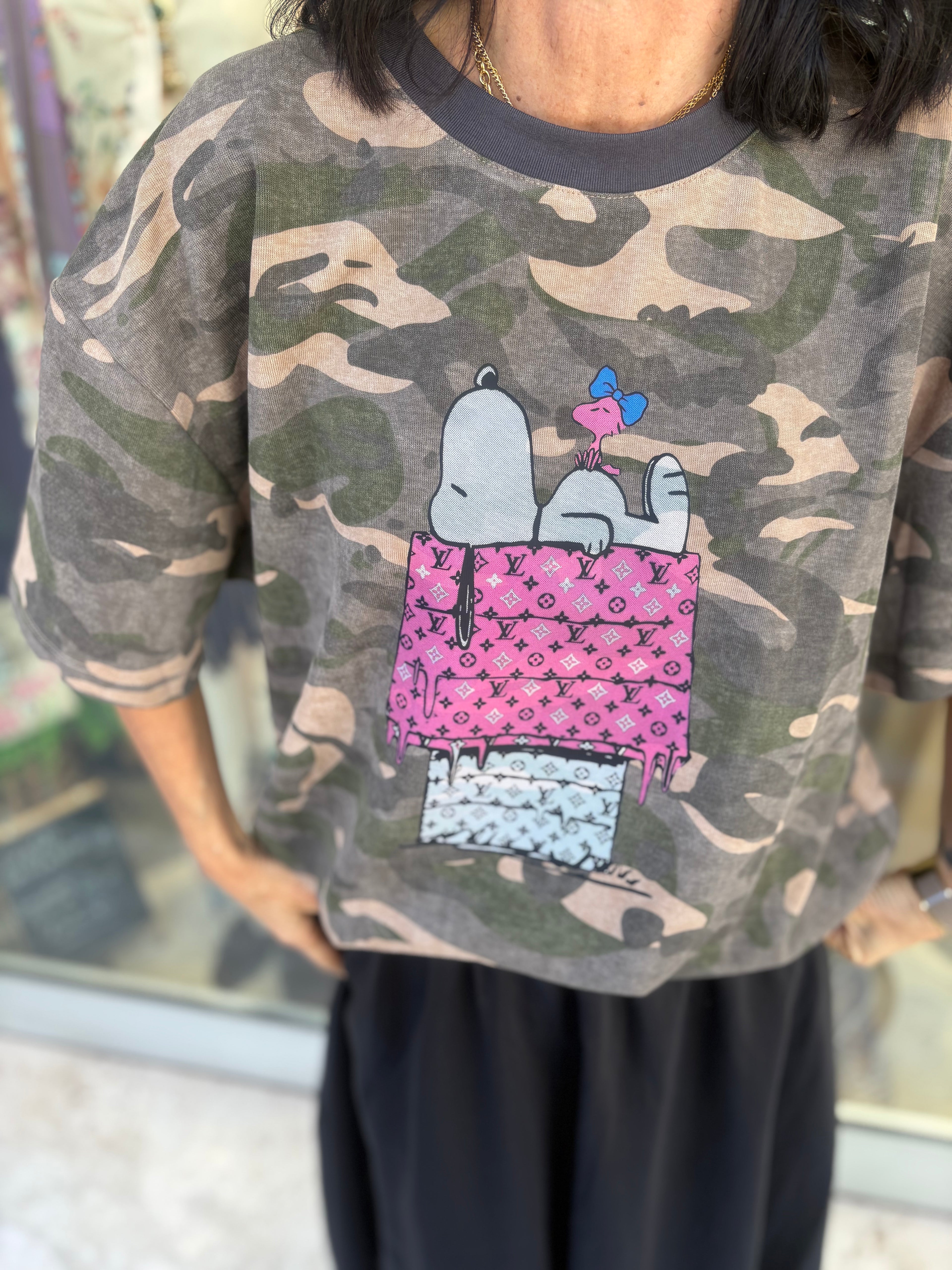 T-shirt custom - Snoopy pink