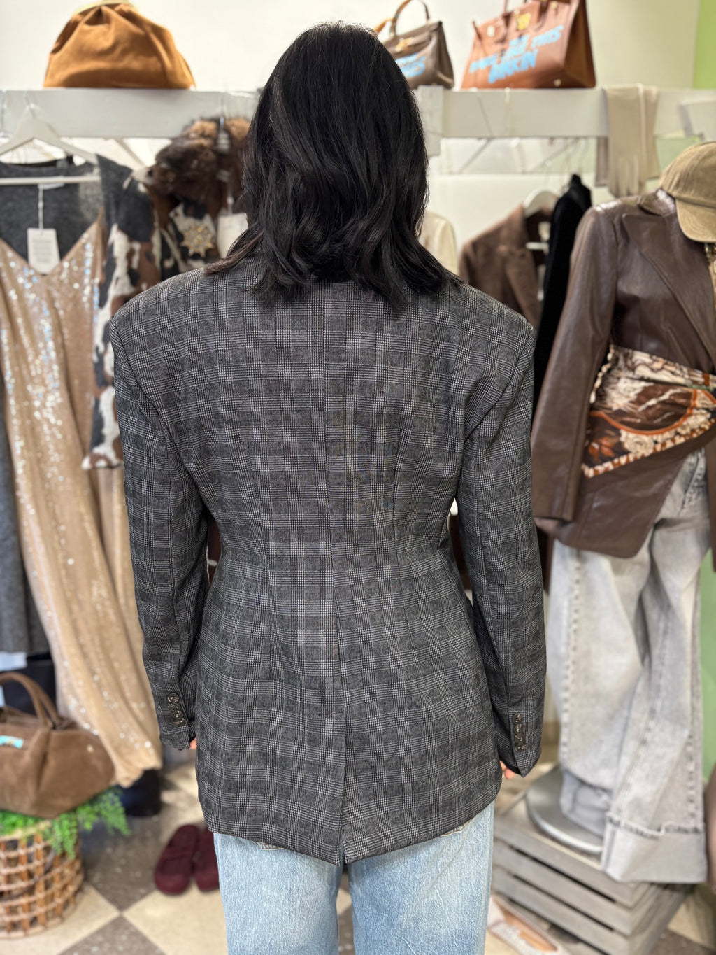 Motel giacca sartoriale a quadri