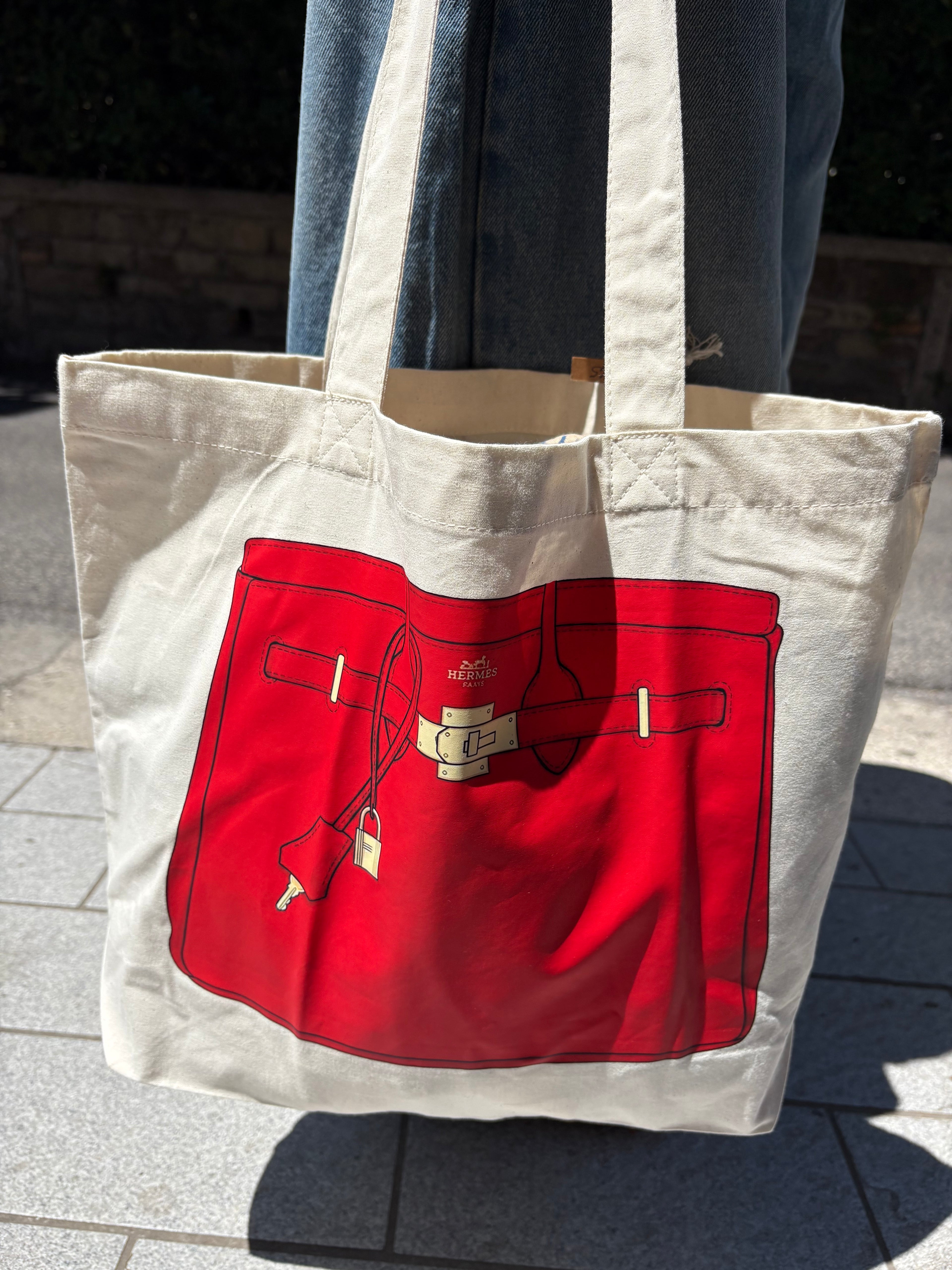 Tote bag canvas “red icon”
