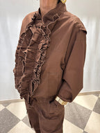 Motel giacca con rouches frontali