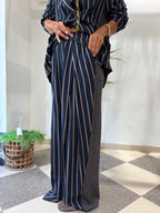 Pantalone palazzo gessato