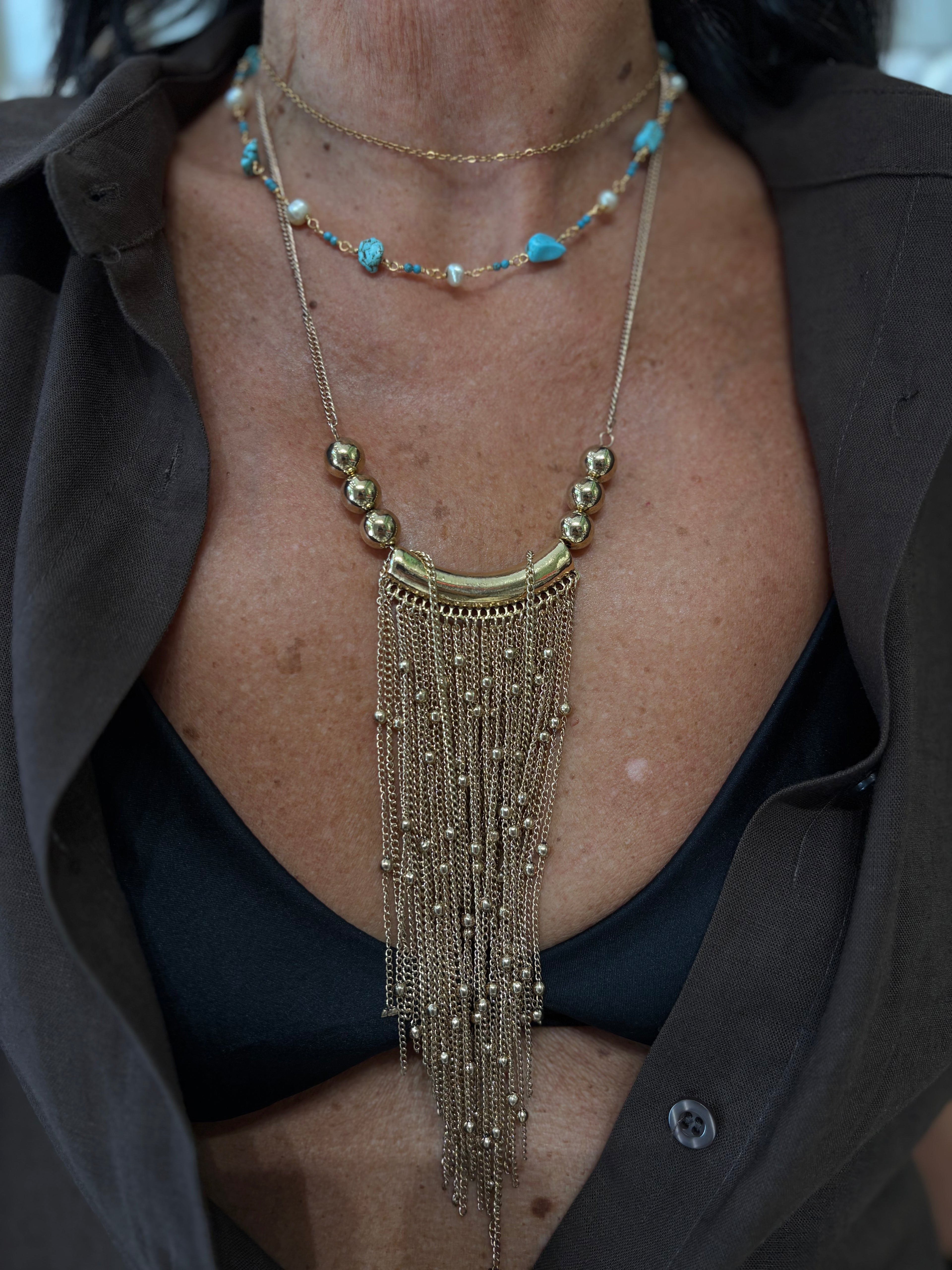 Collana frange gold
