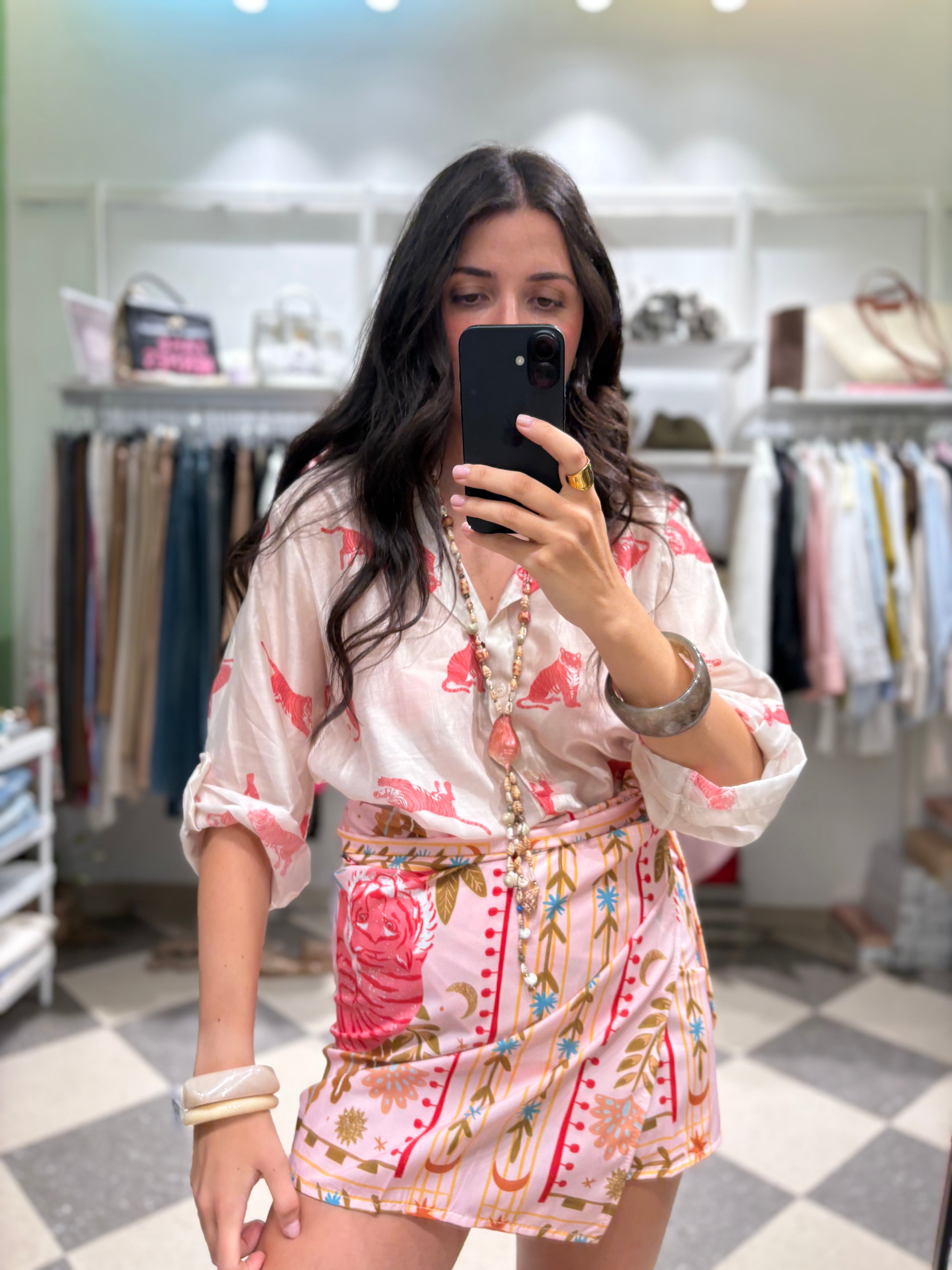 Coordinato Camicia Tiger & Gonna Pareo