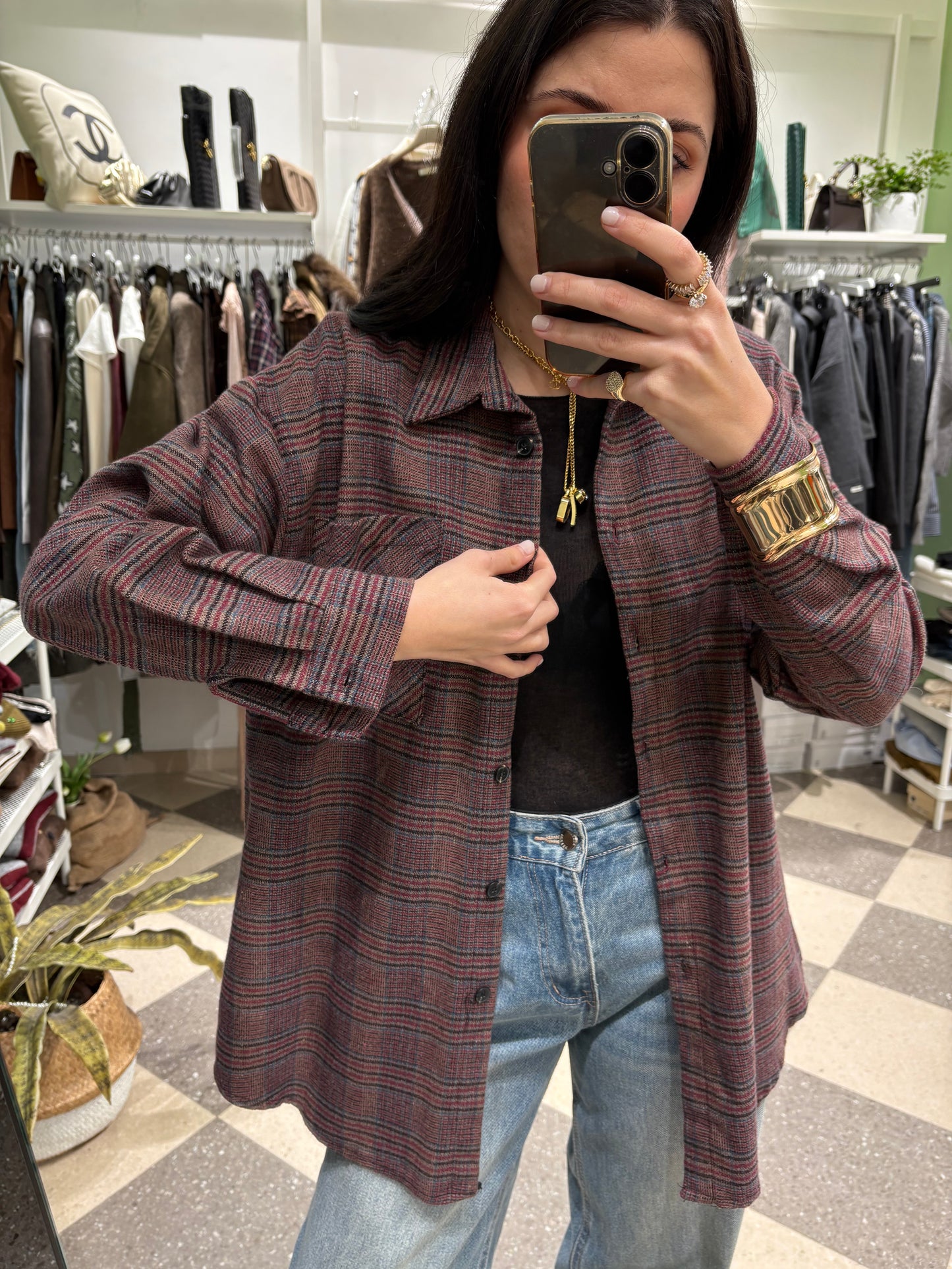 Camicia flanella thin checks