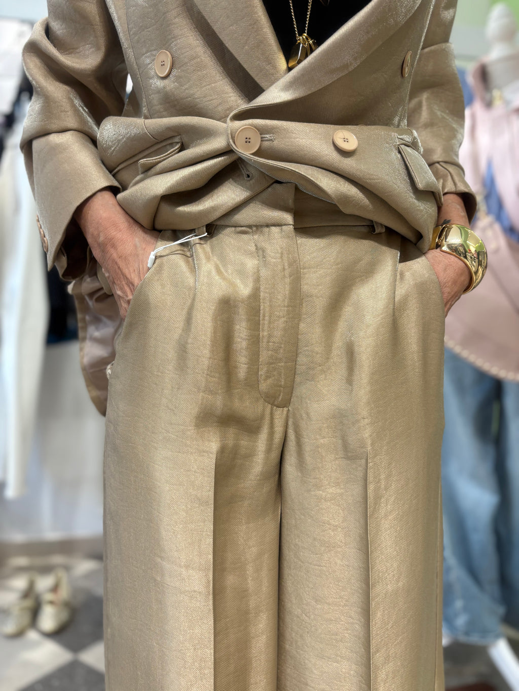 Pantalone gamba ampia palazzo