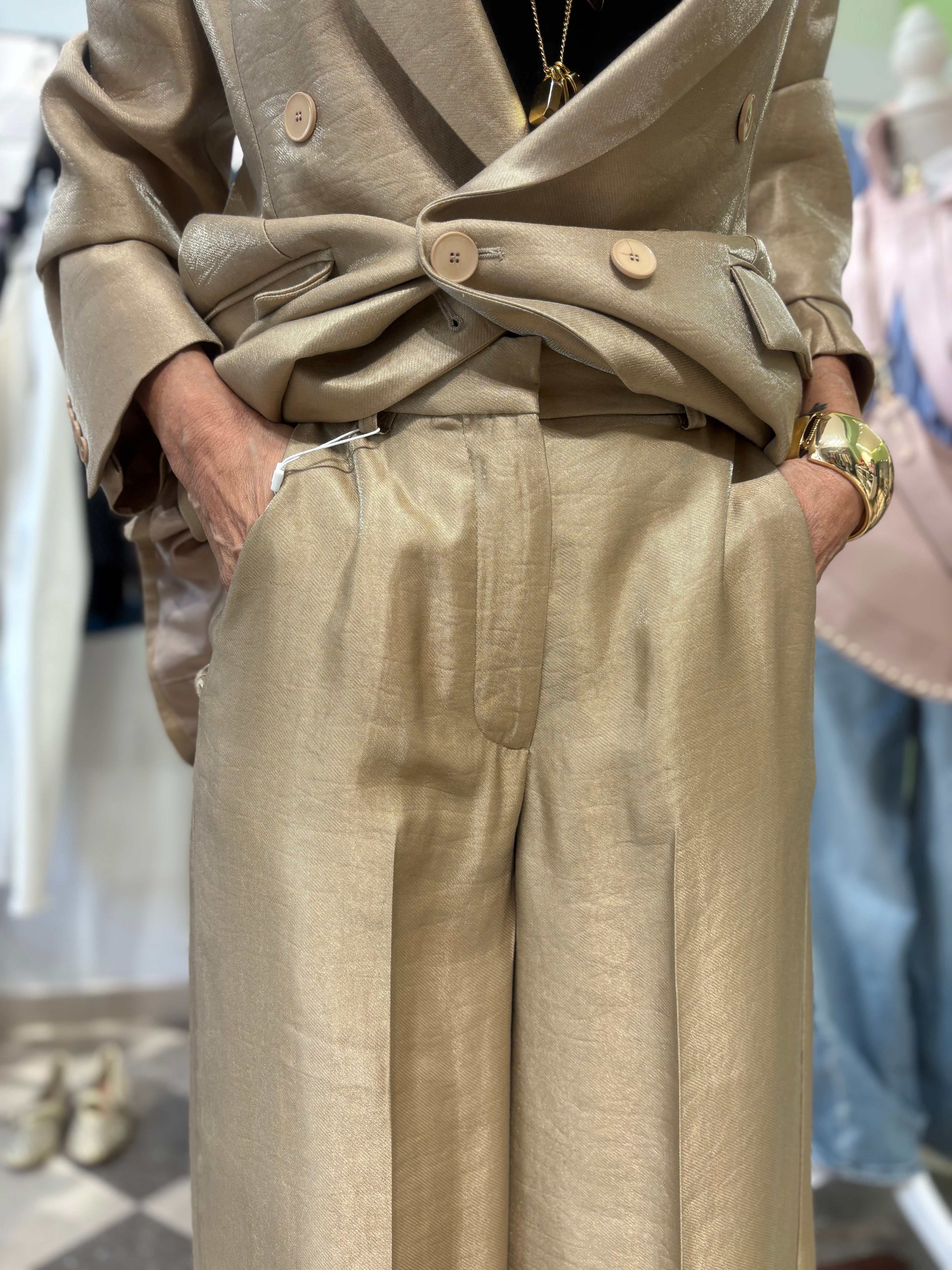 Pantalone gamba ampia palazzo