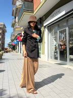Blazer nero doppiopetto taglio sartoriale